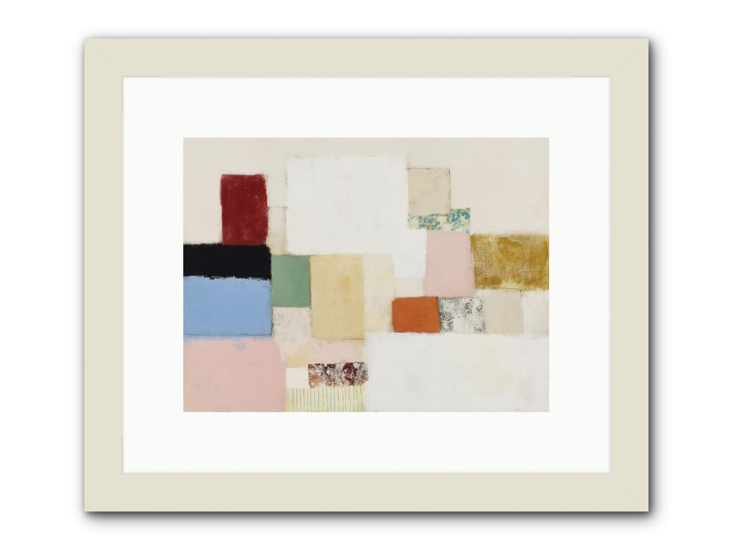 Cadence -- Framed Print - White 12x9