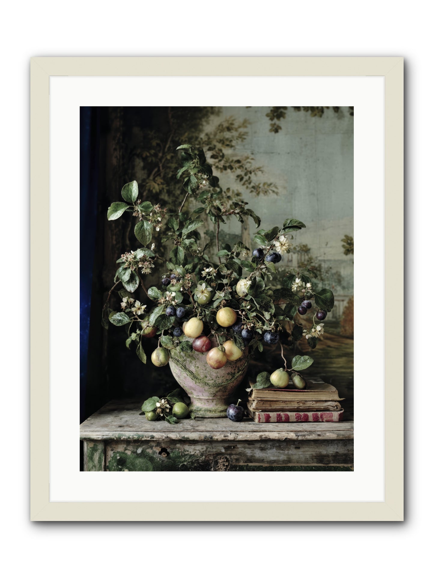 Cadence -- Framed Print - White 18x24