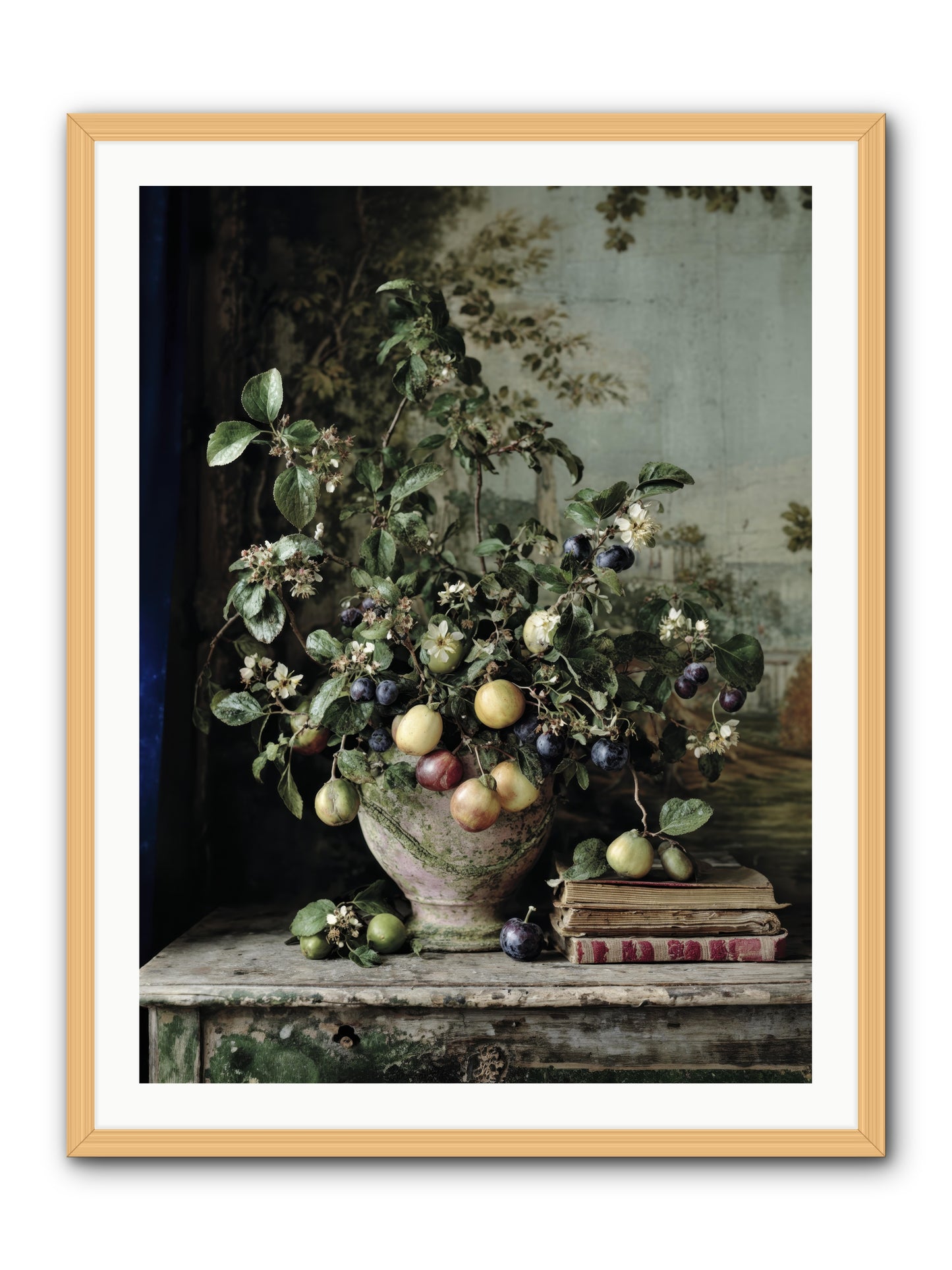 Cadence -- Framed Print - Natural 30x40