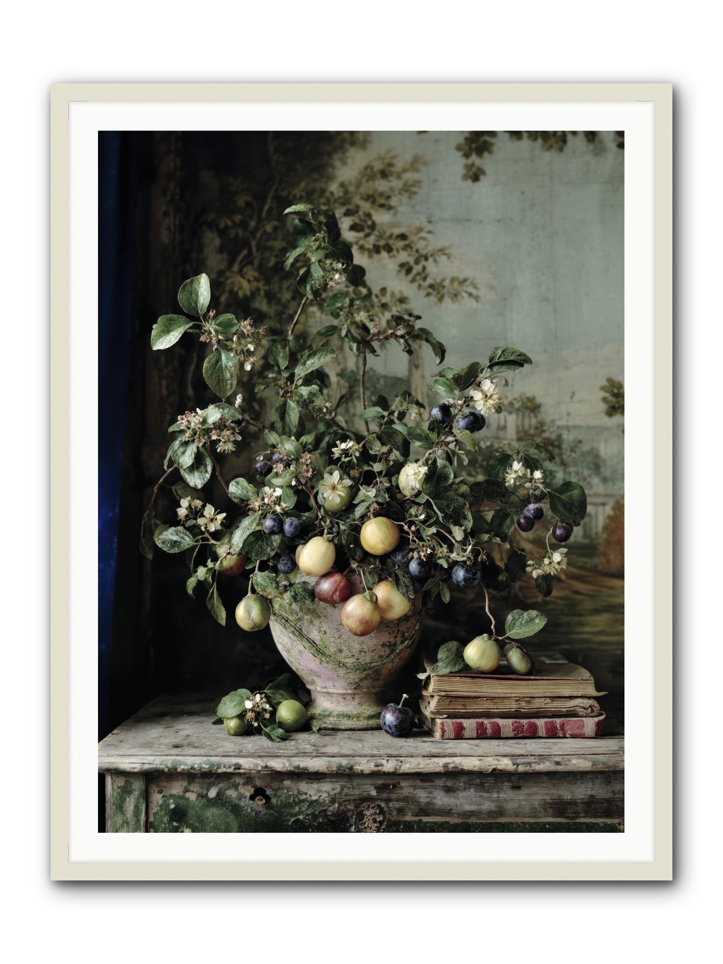 Cadence -- Framed Print - White 36x48