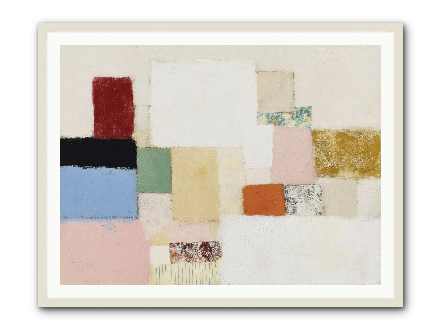 Cadence -- Framed Print - White 48x36