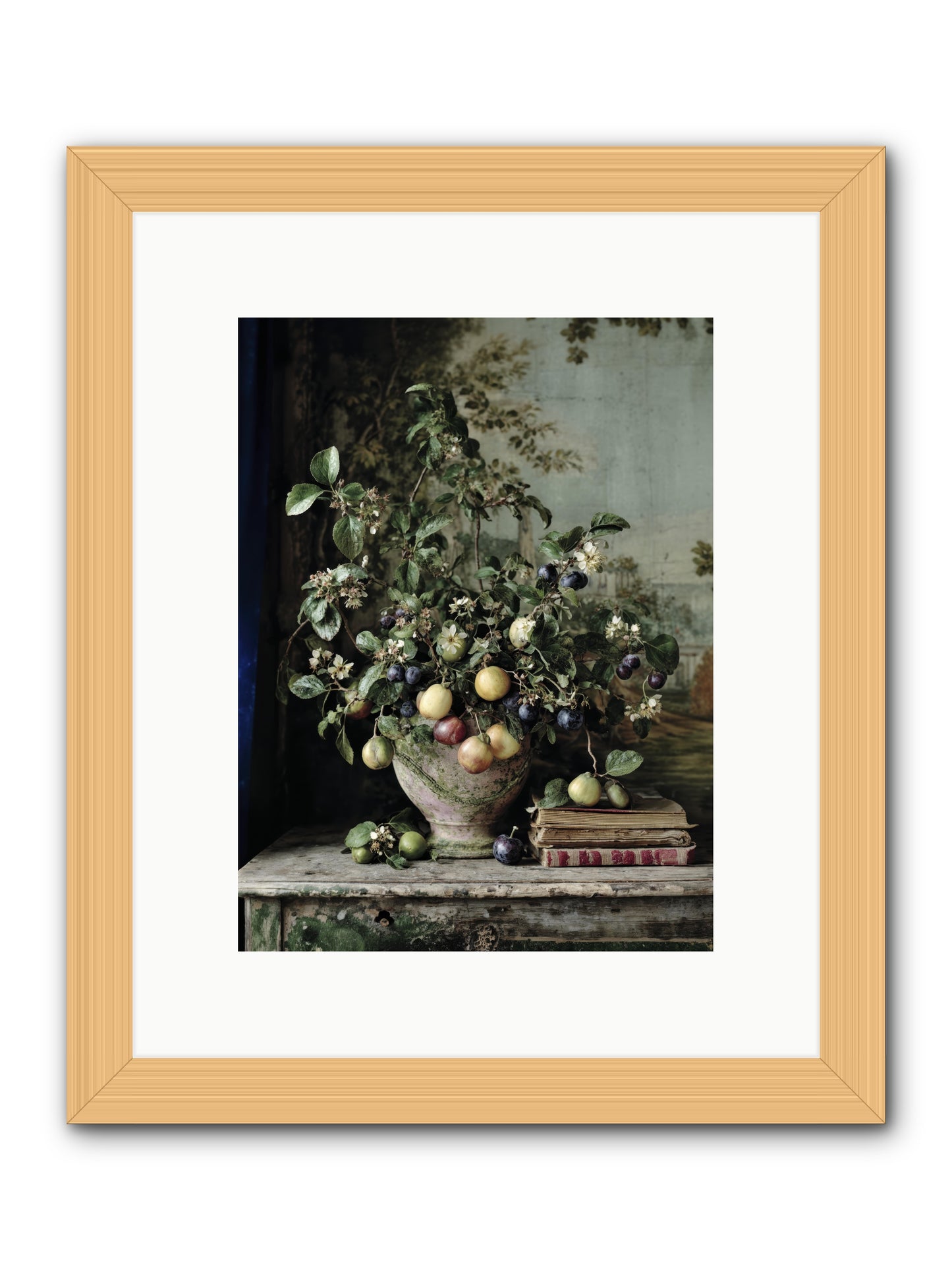 Cadence -- Framed Print - Natural 9x12