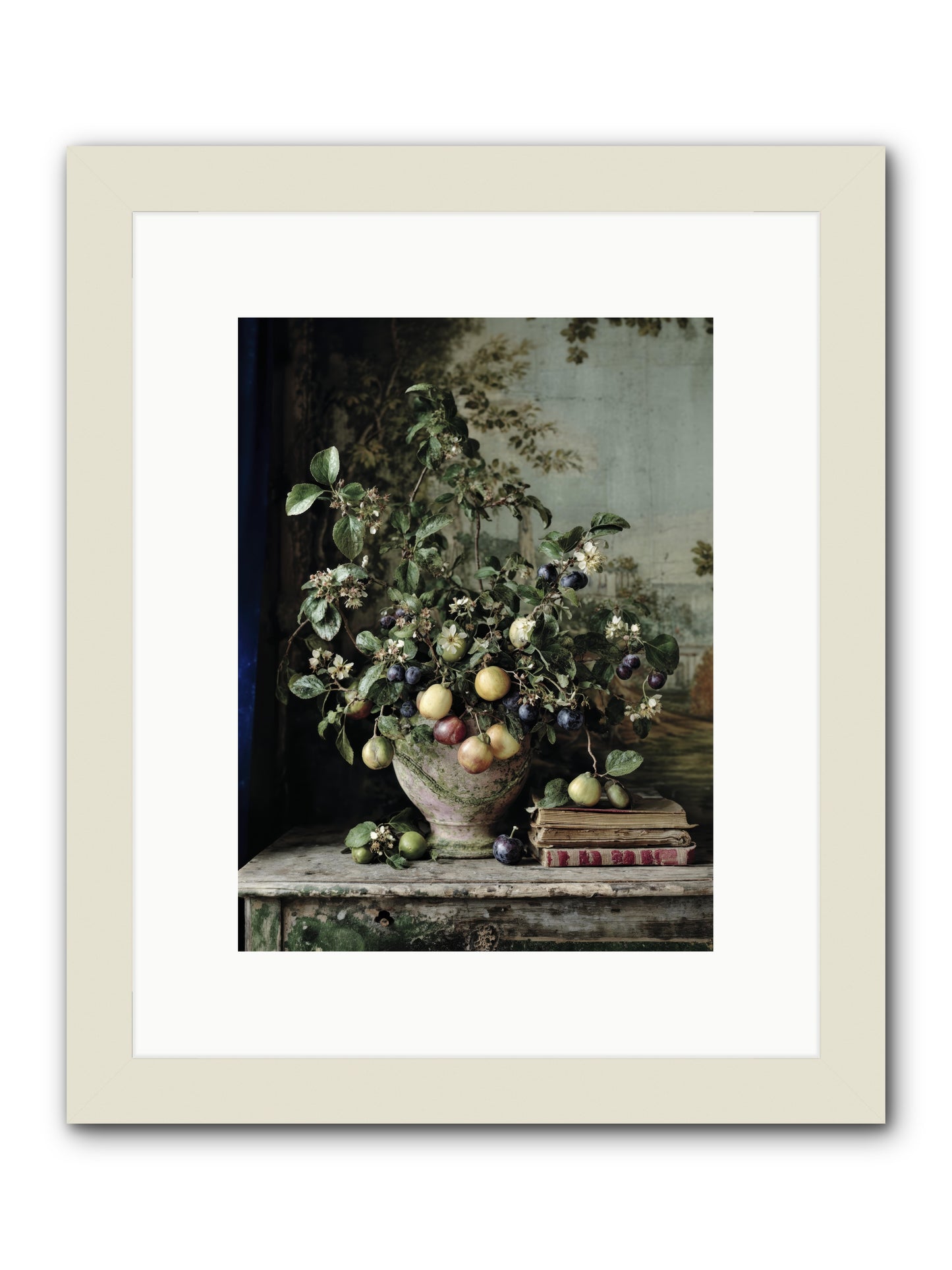 Cadence -- Framed Print - White 9x12