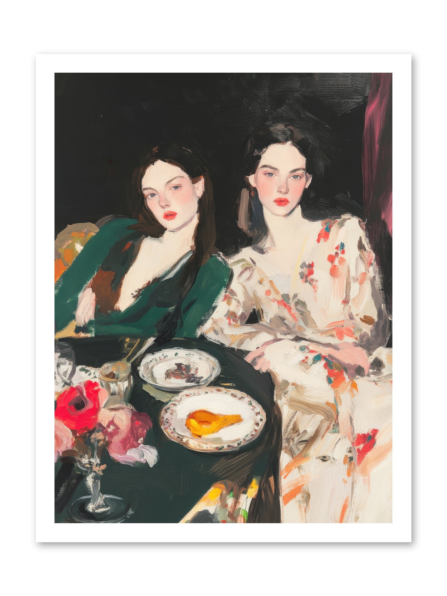 Café Confidants-REZ -- Paper Print 18x24