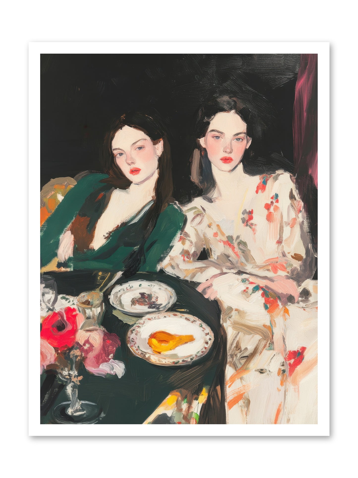 Café Confidants-REZ -- Paper Print 24x32