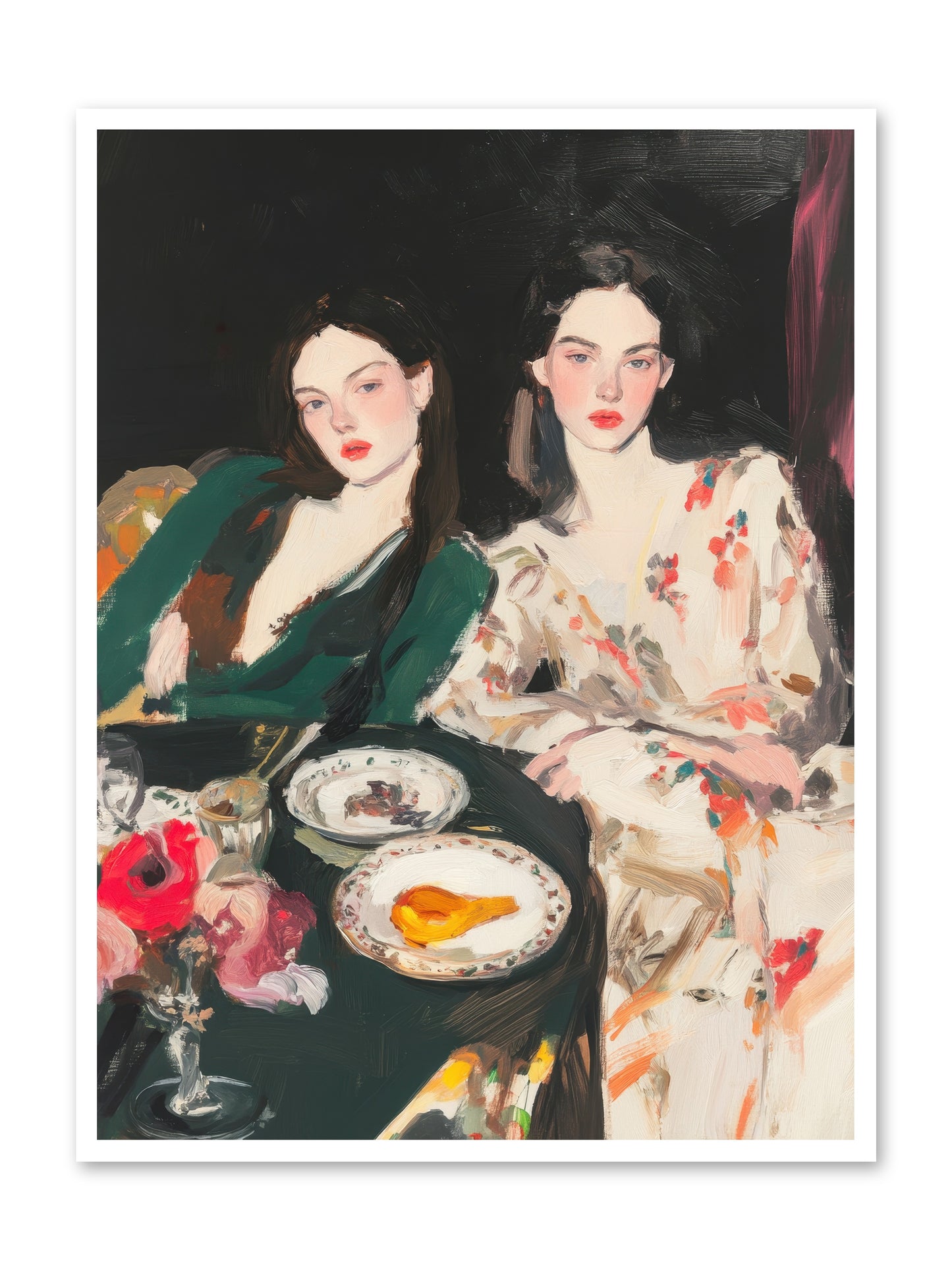 Café Confidants-REZ -- Paper Print 36x48