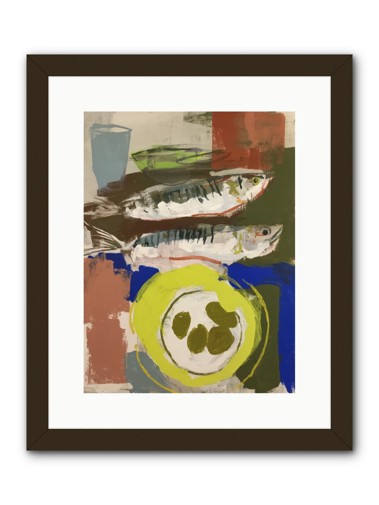 Café Reverie -- Framed Print - Black 12x16