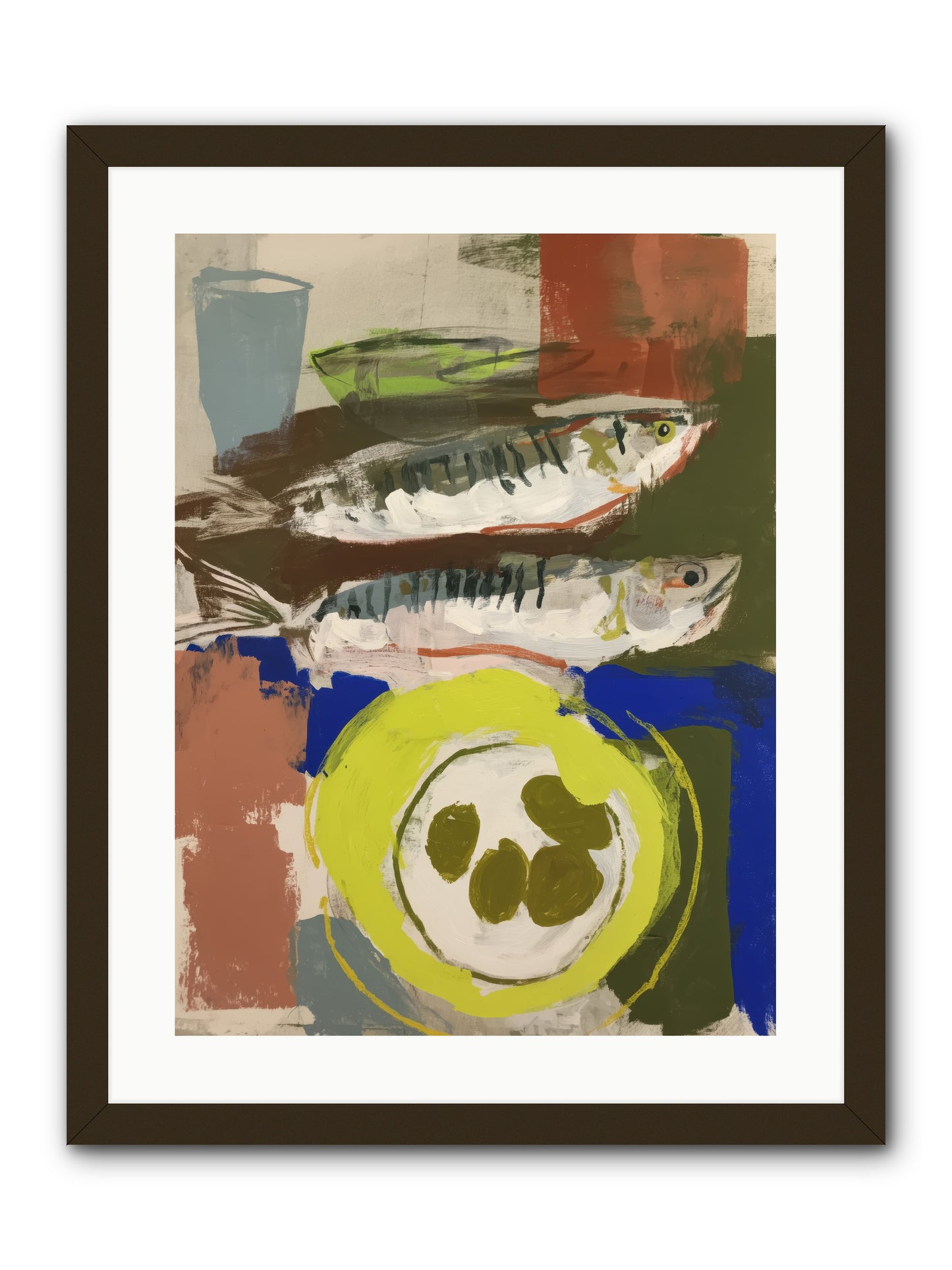 Café Reverie -- Framed Print - Black 18x24