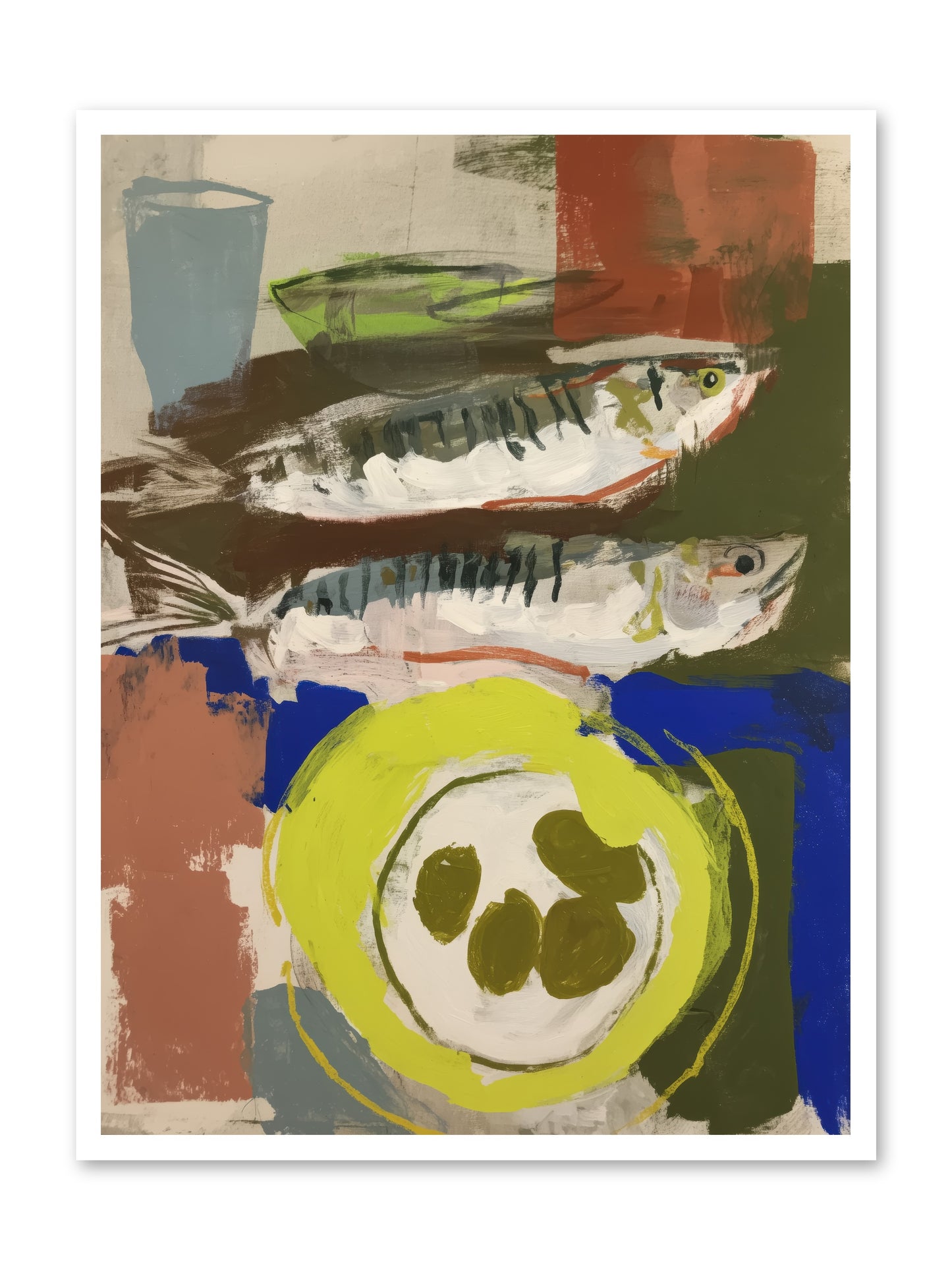 Café Reverie -- Loose Canvas Print 30x40