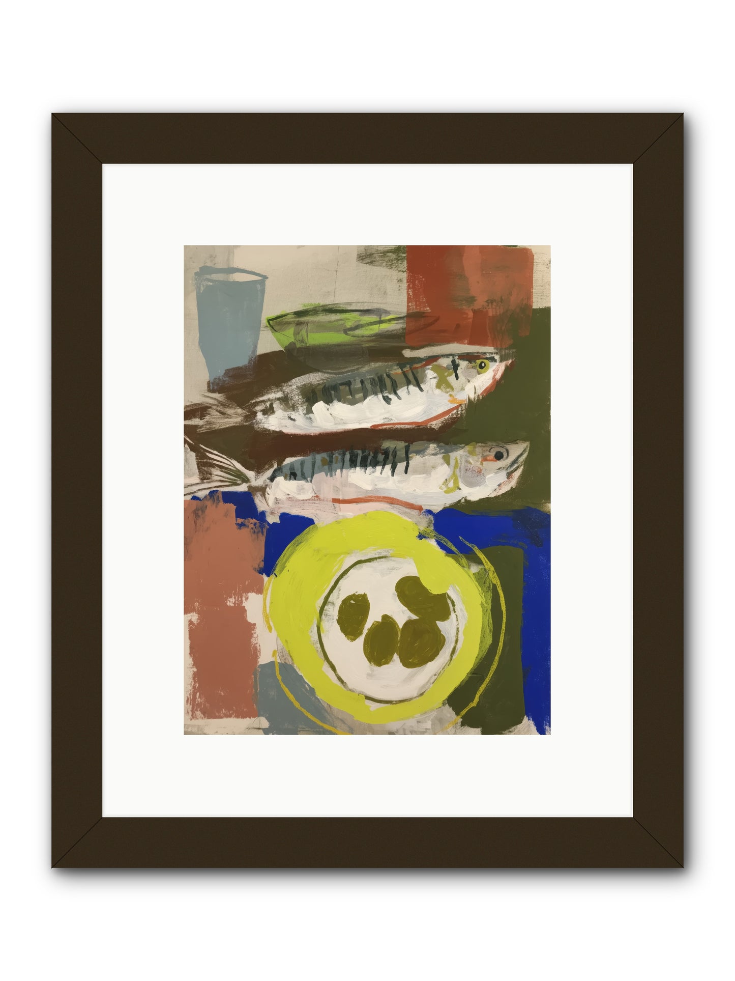 Café Reverie -- Framed Print - Black 9x12