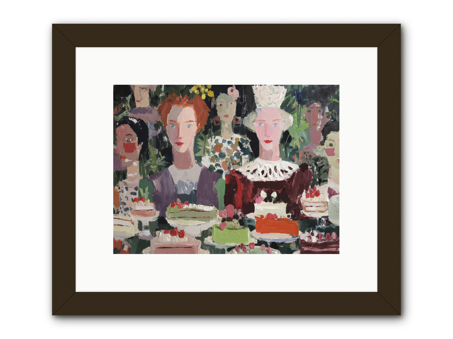 Cake Committee -- Framed Print - Black 12x9