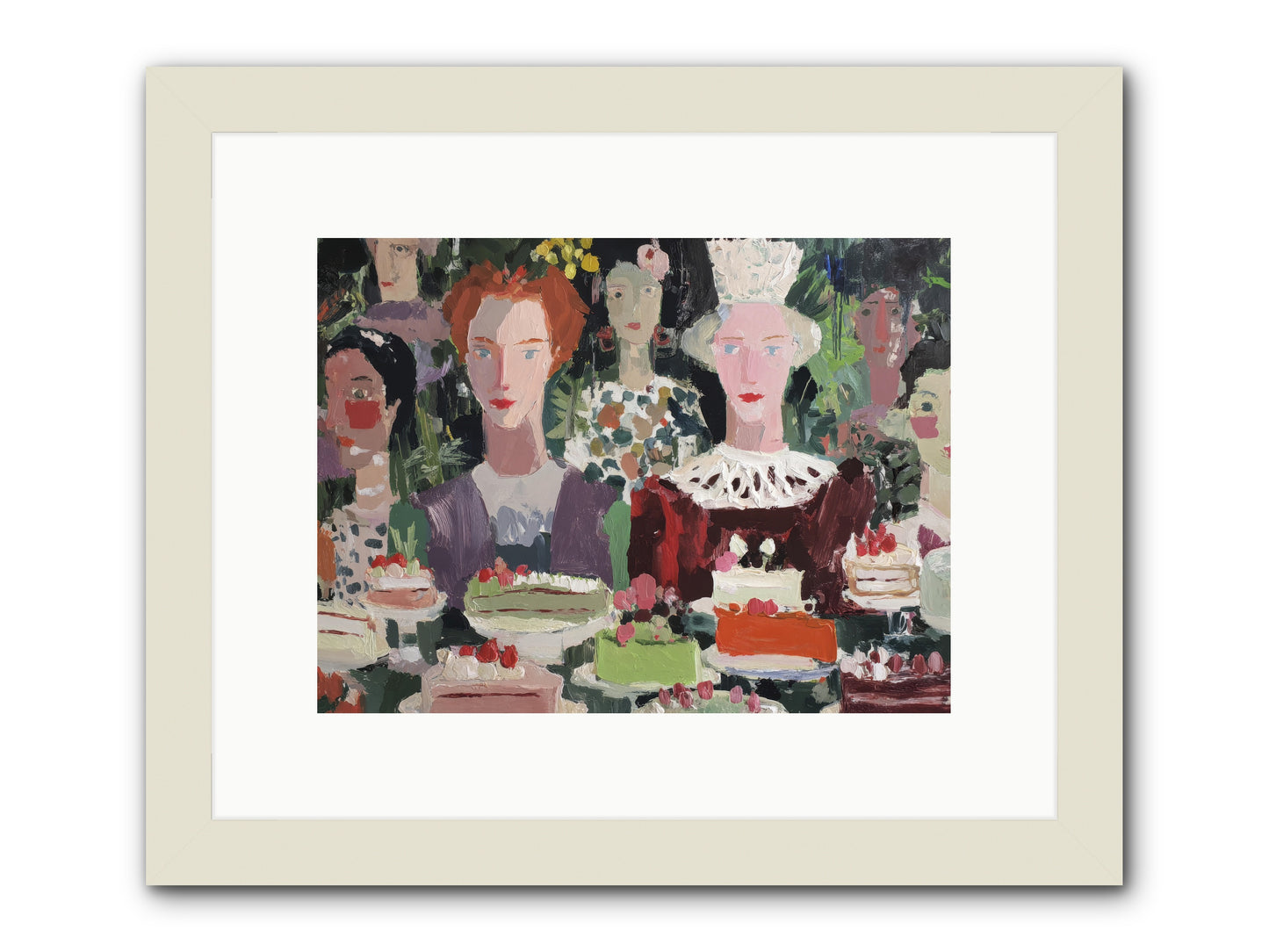 Cake Committee -- Framed Print - White 12x9