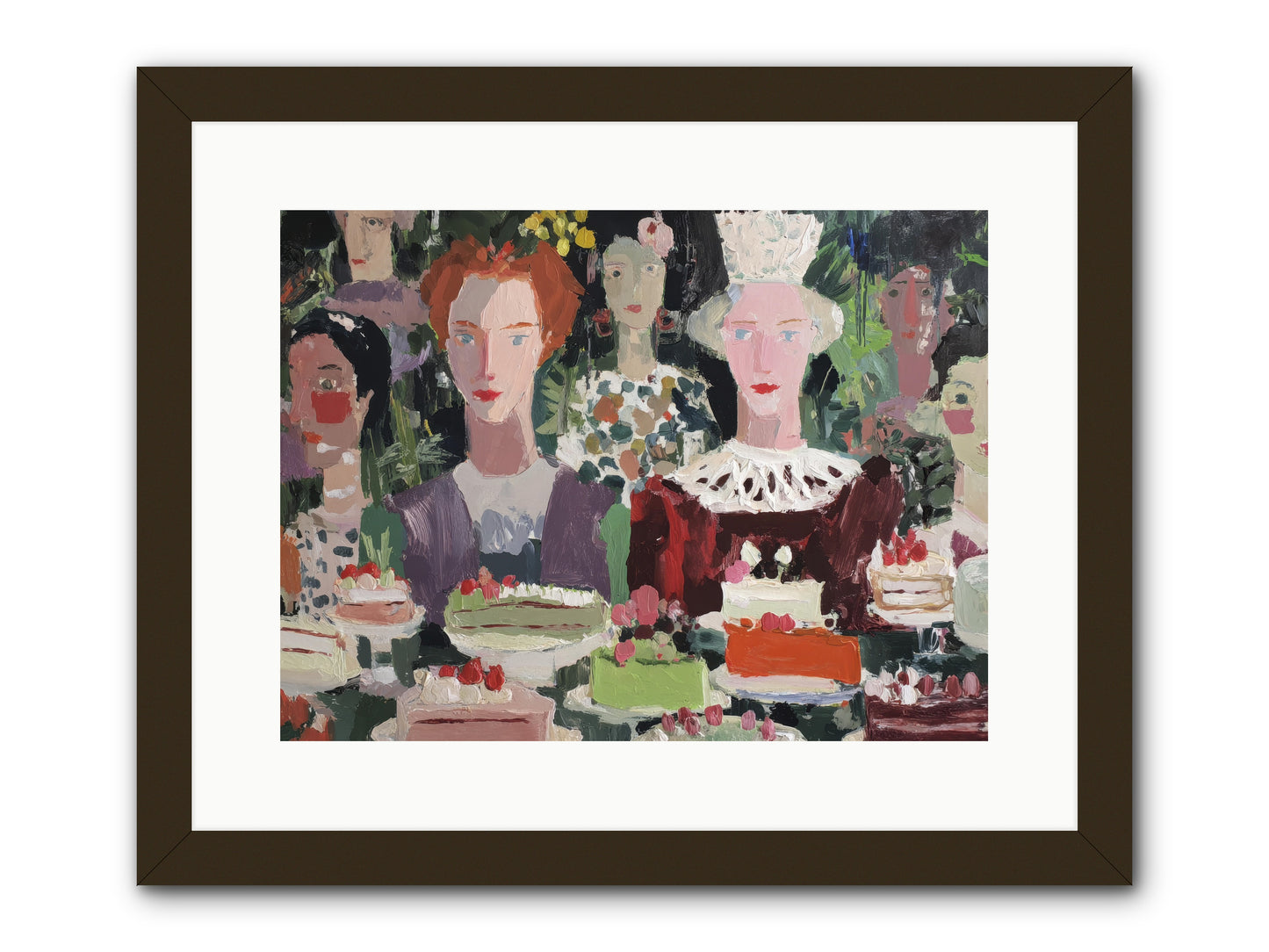 Cake Committee -- Framed Print - Black 16x12