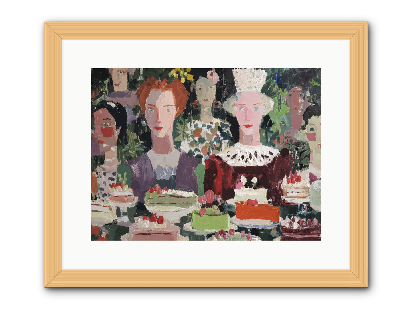Cake Committee -- Framed Print - Natural 16x12