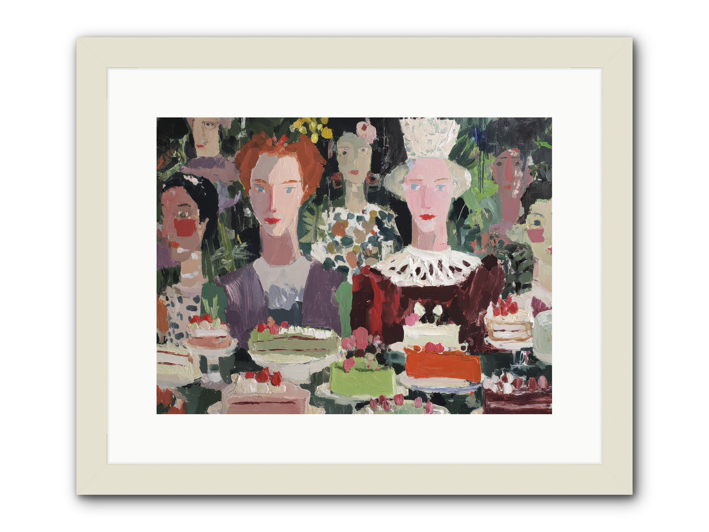 Cake Committee -- Framed Print - White 16x12