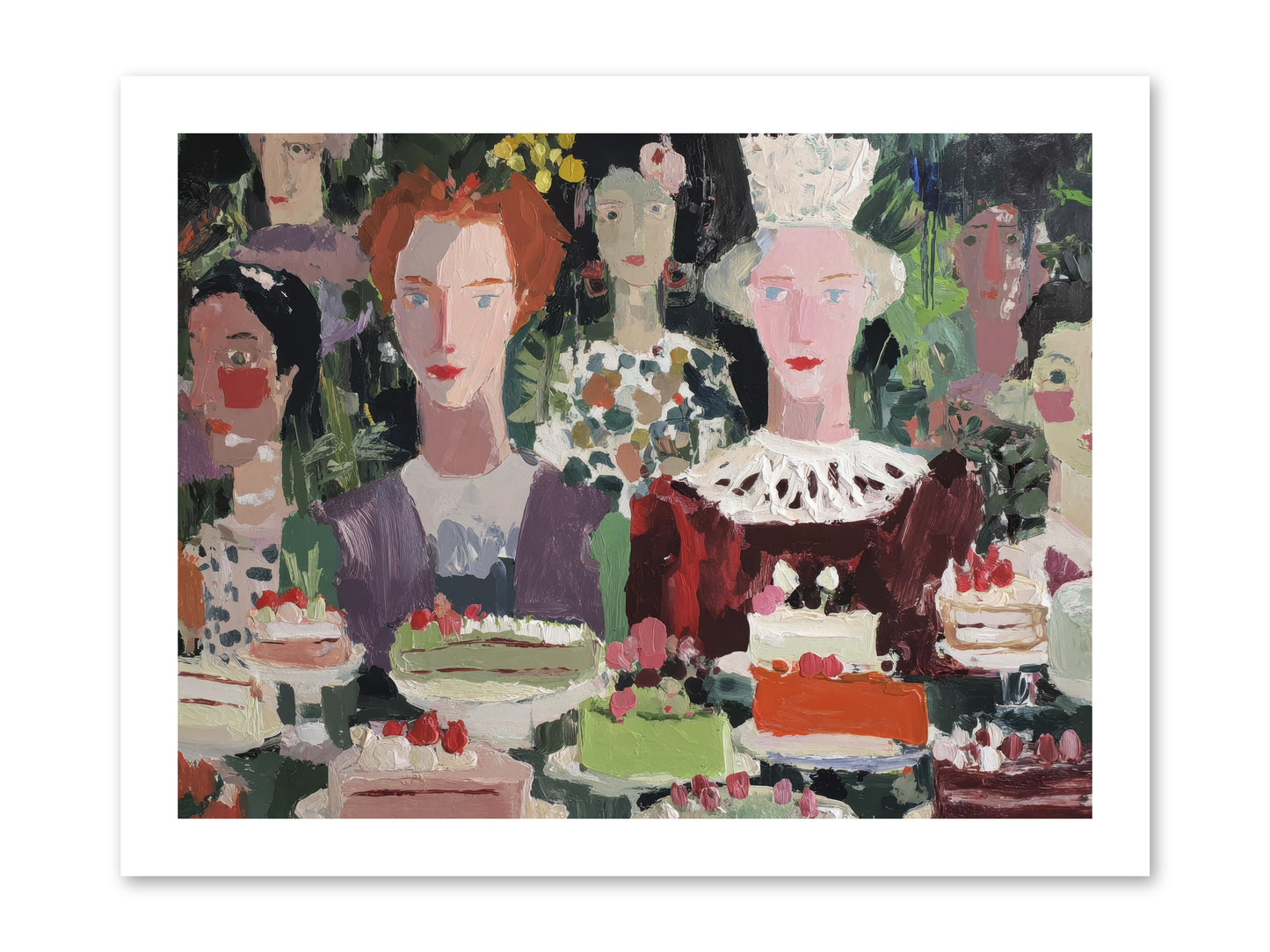 Cake Committee -- Loose Canvas Print 16x12