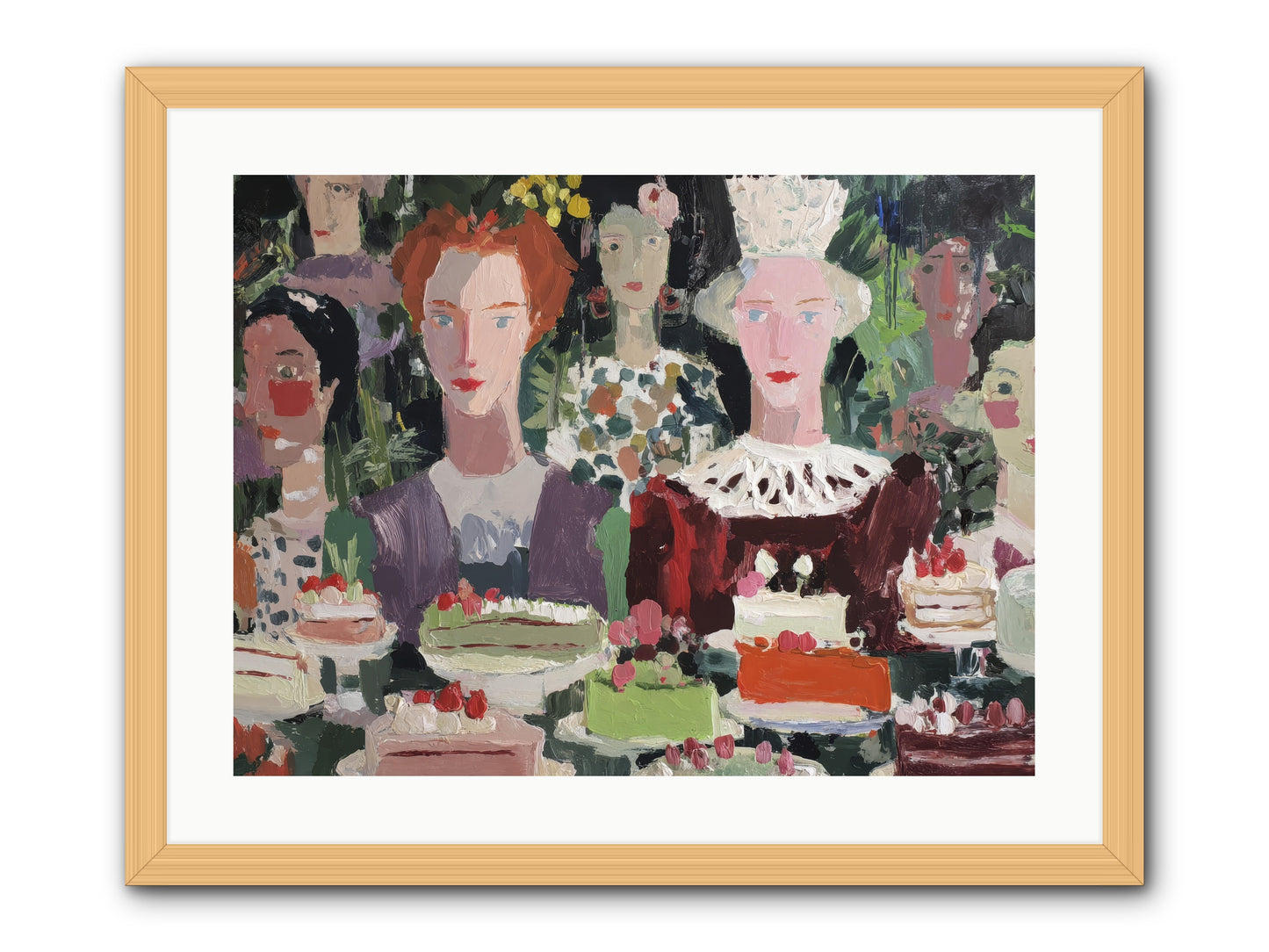 Cake Committee -- Framed Print - Natural 24x18