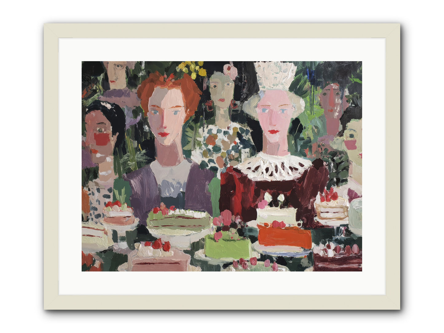 Cake Committee -- Framed Print - White 24x18