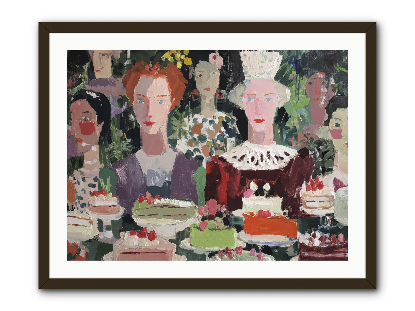 Cake Committee -- Framed Print - Black 32x24
