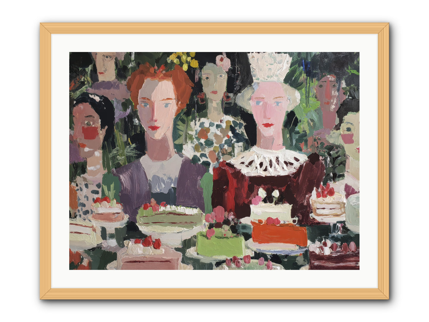 Cake Committee -- Framed Print - Natural 32x24