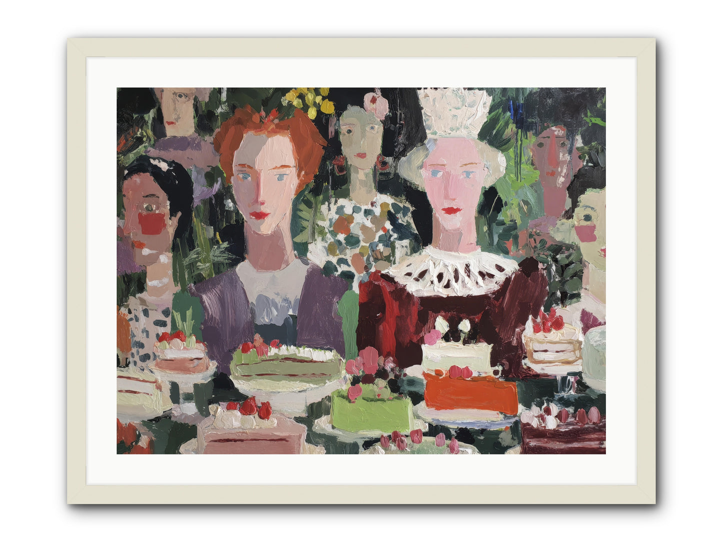 Cake Committee -- Framed Print - White 32x24