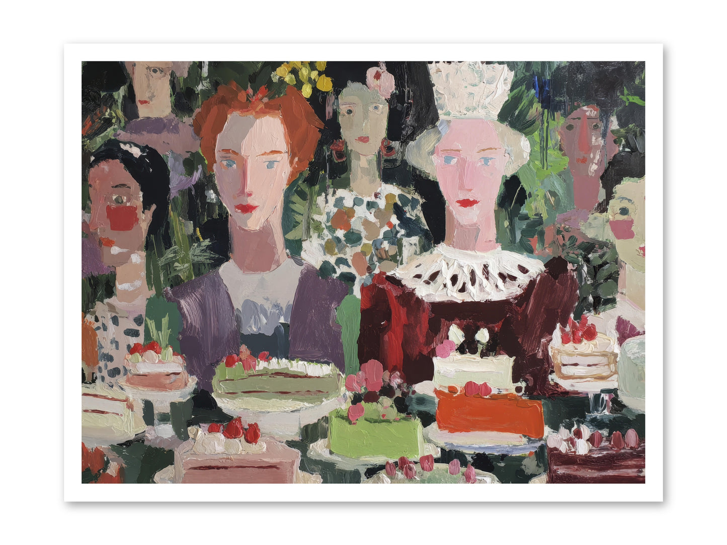 Cake Committee -- Loose Canvas Print 32x24