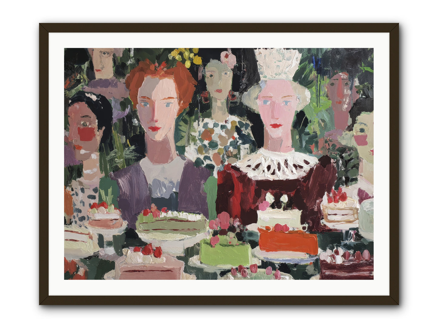 Cake Committee -- Framed Print - Black 40x30