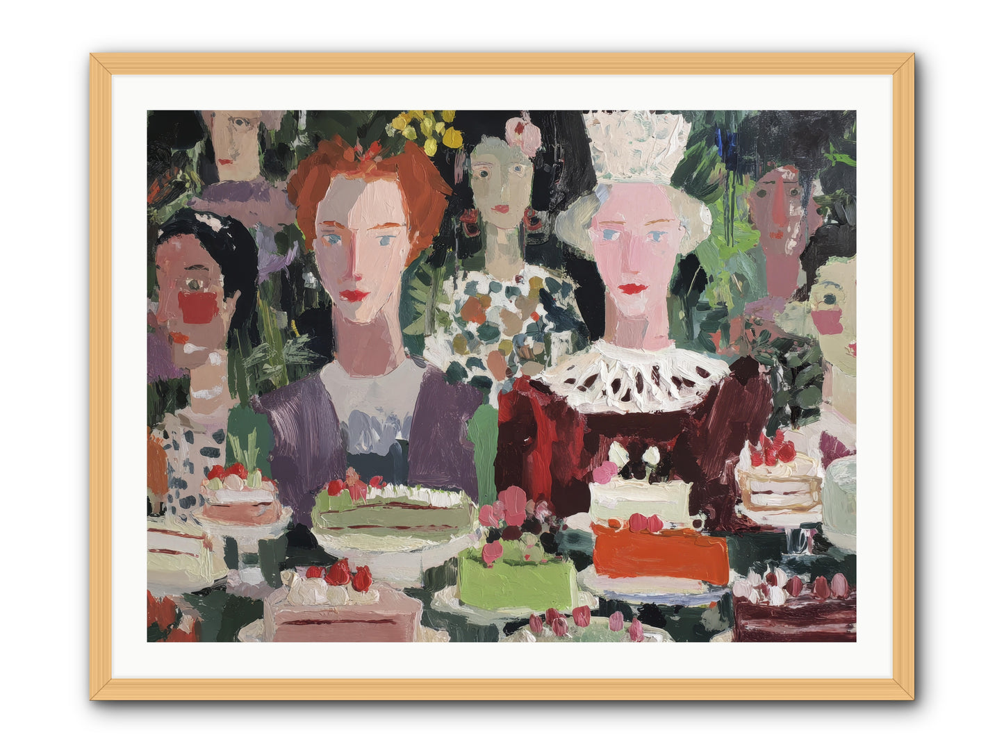 Cake Committee -- Framed Print - Natural 40x30