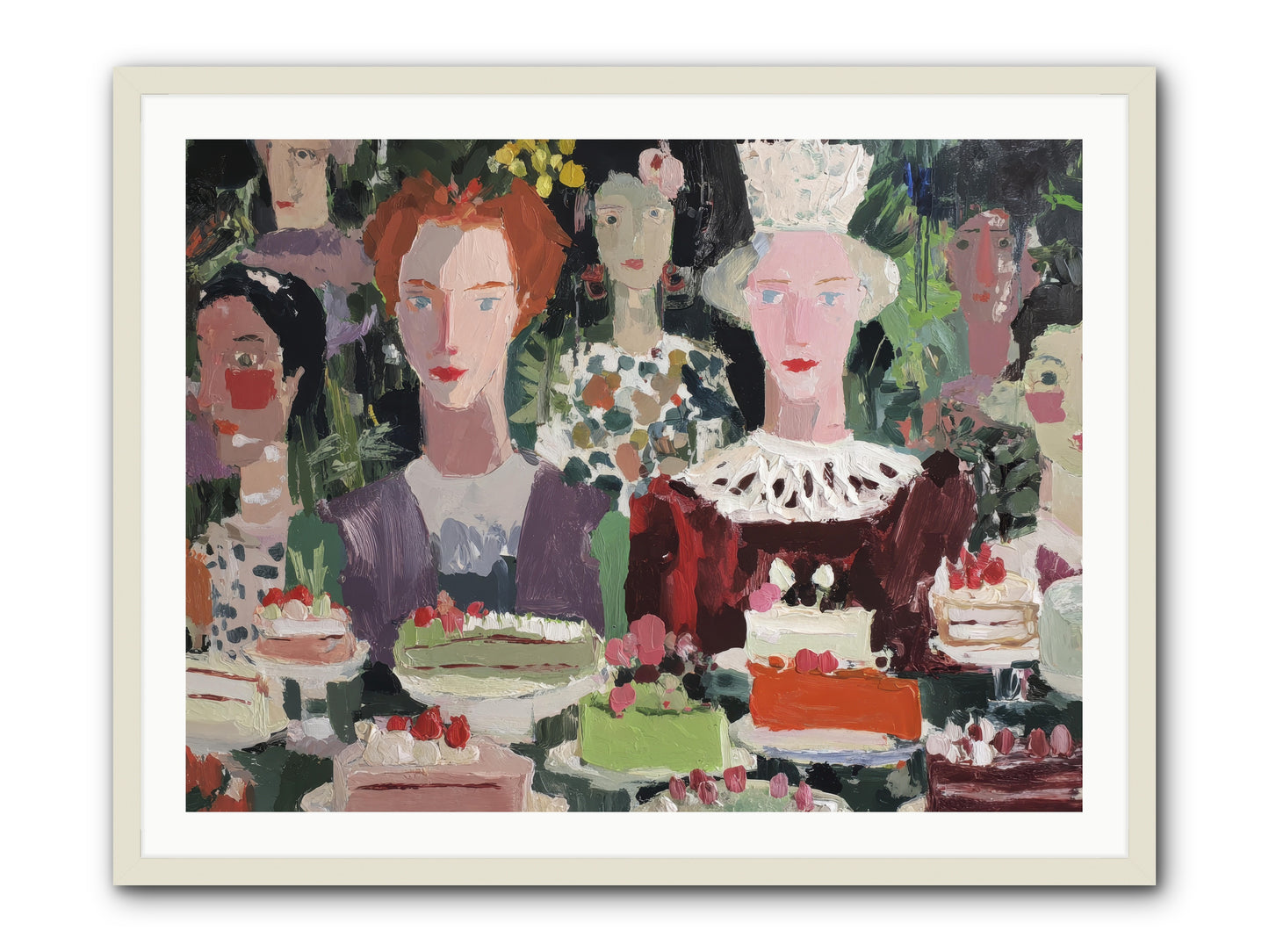 Cake Committee -- Framed Print - White 40x30