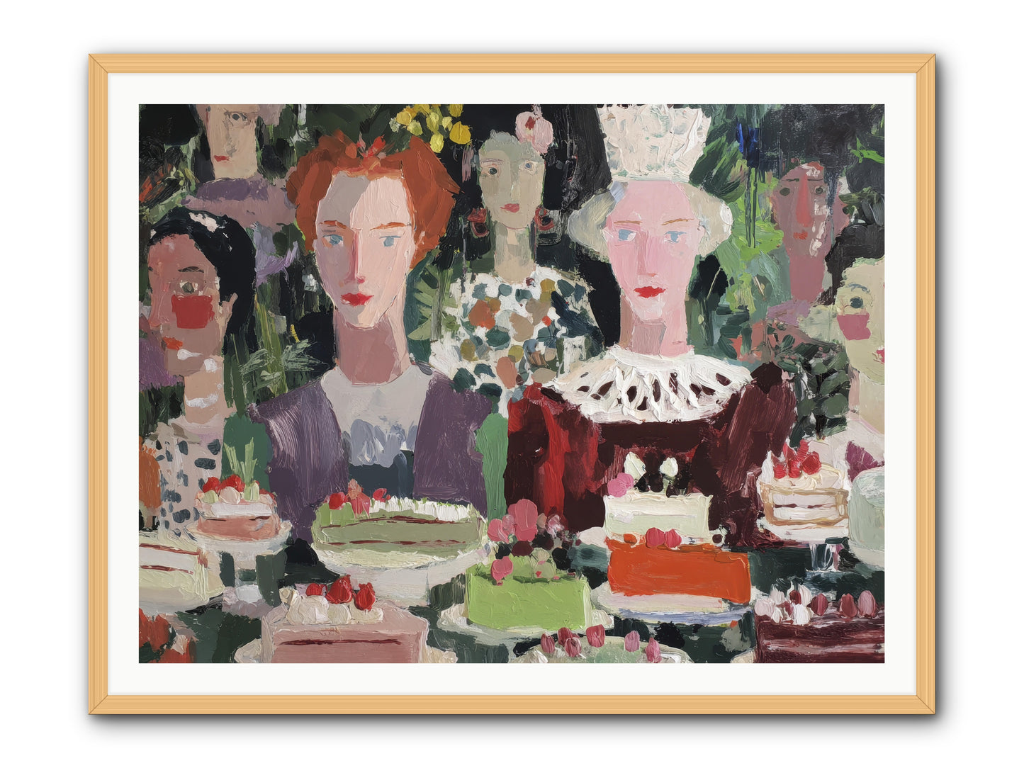 Cake Committee -- Framed Print - Natural 48x36