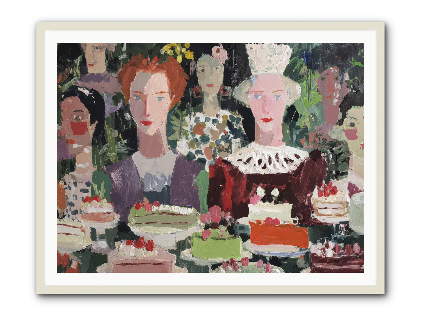 Cake Committee -- Framed Print - White 48x36