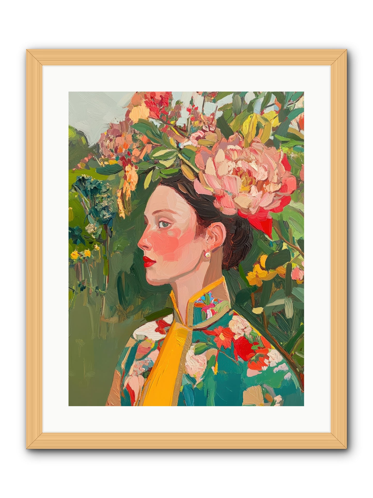 Calla Ravensong-REZ -- Framed Print - Natural 18x24