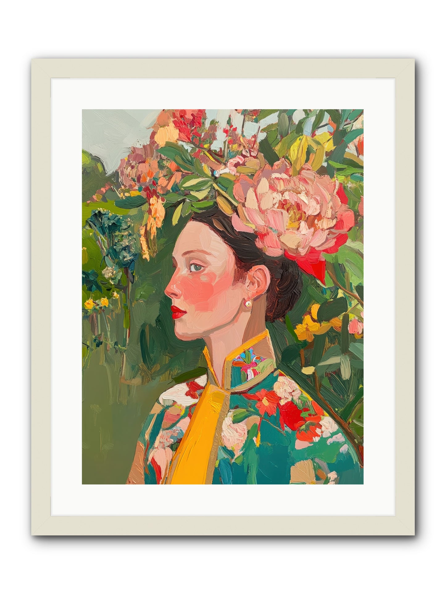 Calla Ravensong-REZ -- Framed Print - White 18x24