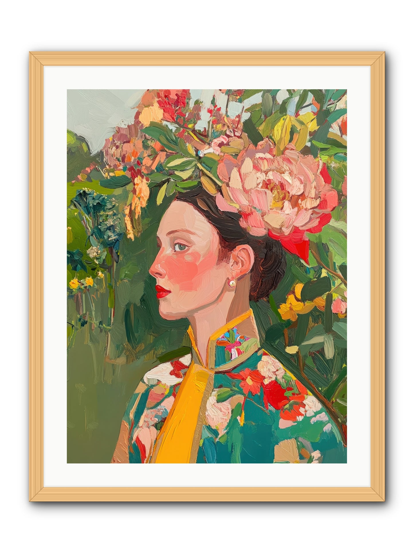 Calla Ravensong-REZ -- Framed Print - Natural 24x32