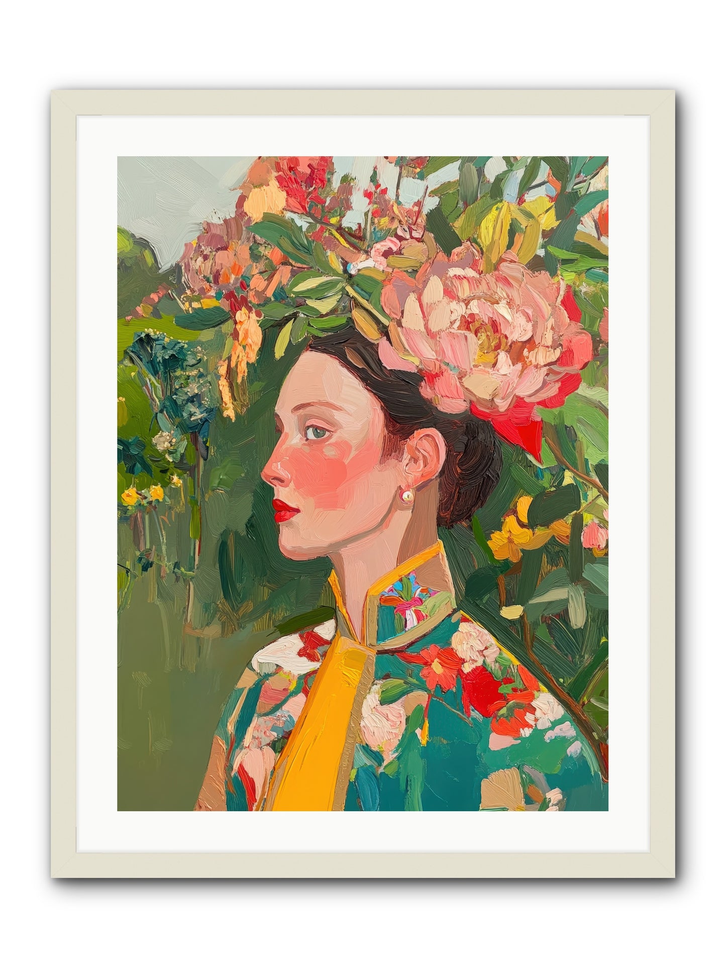 Calla Ravensong-REZ -- Framed Print - White 24x32
