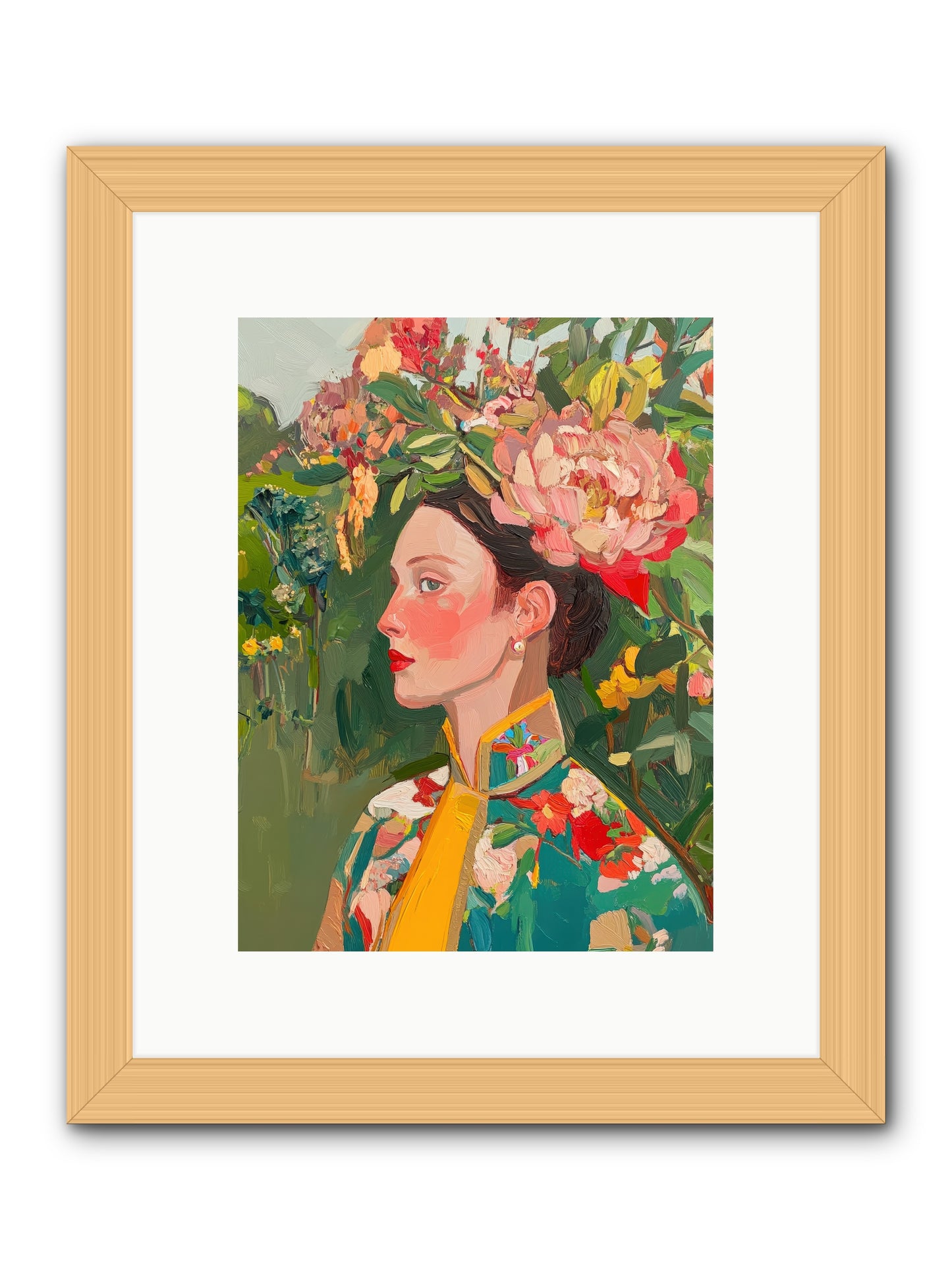 Calla Ravensong-REZ -- Framed Print - Natural 9x12