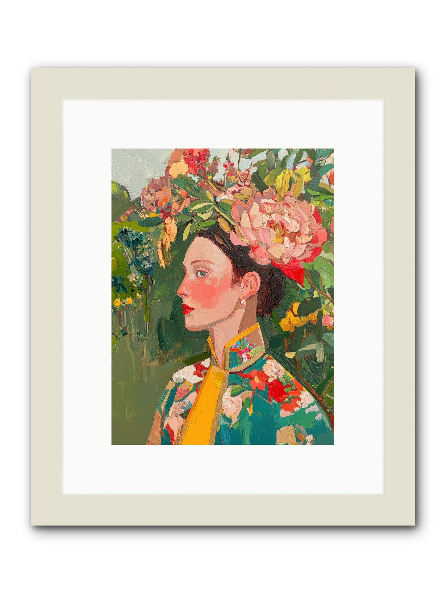 Calla Ravensong-REZ -- Framed Print - White 9x12