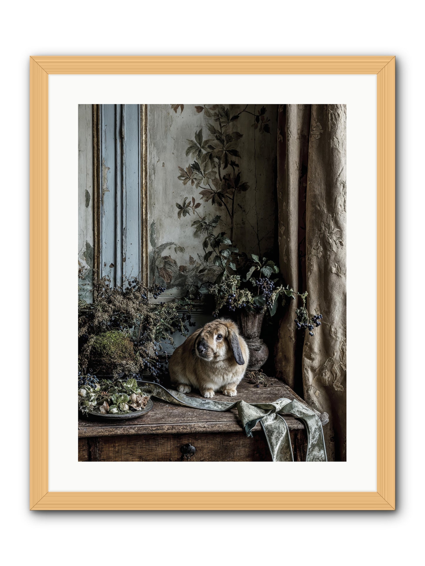 Cambria -- Framed Print - Natural 18x24