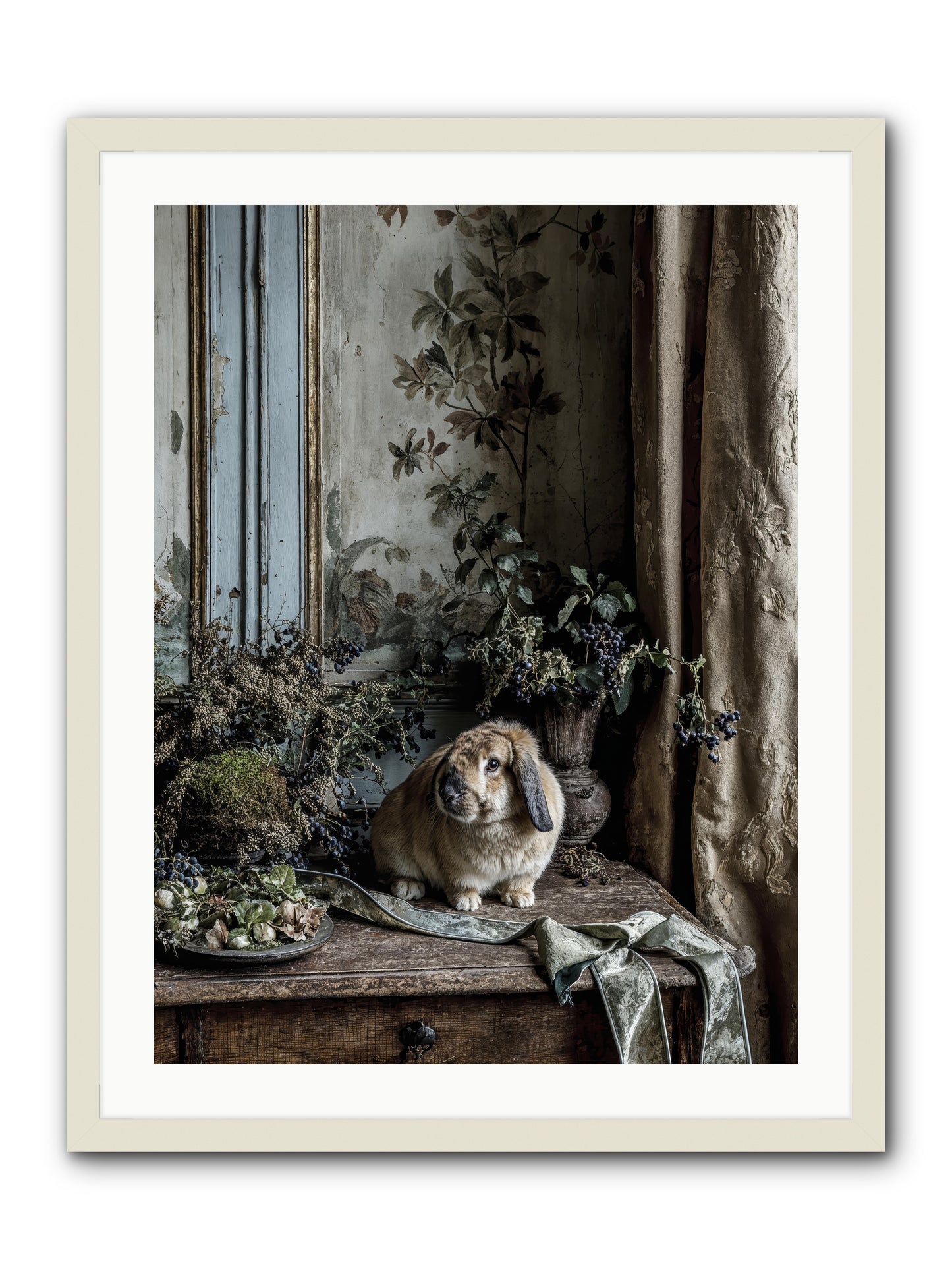Cambria -- Framed Print - White 24x32