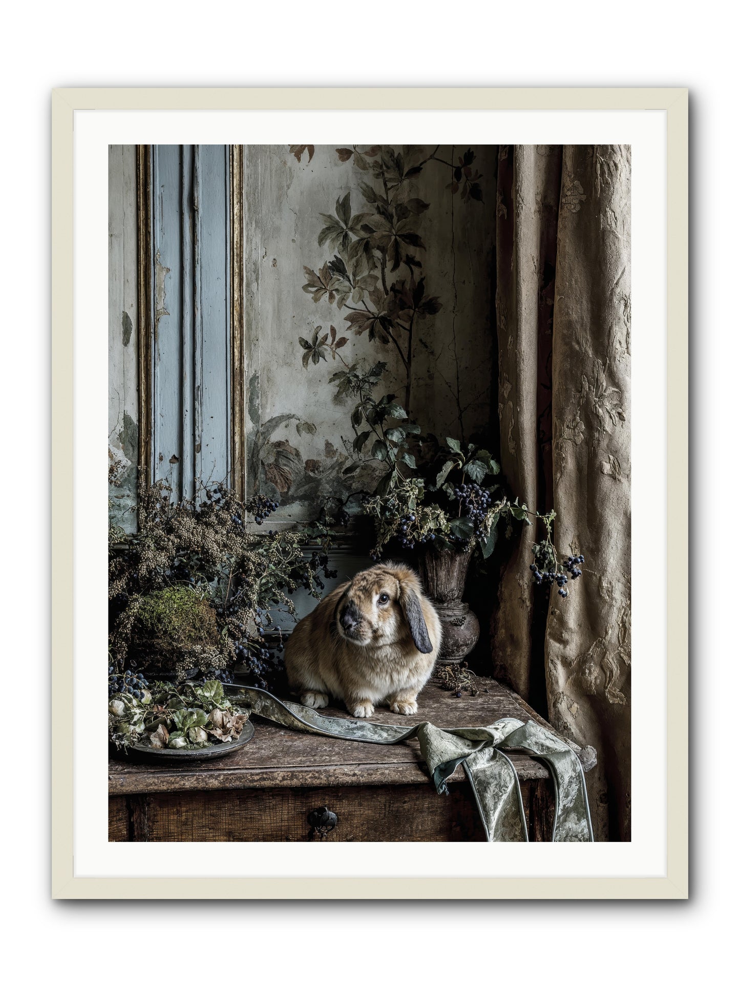 Cambria -- Framed Print - White 30x40