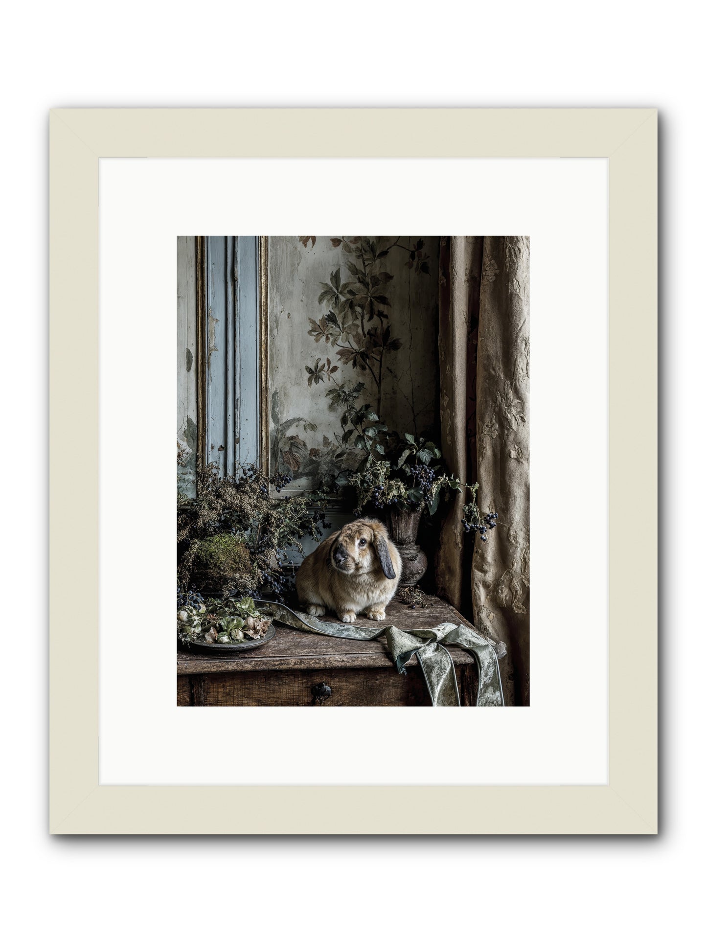Cambria -- Framed Print - White 9x12