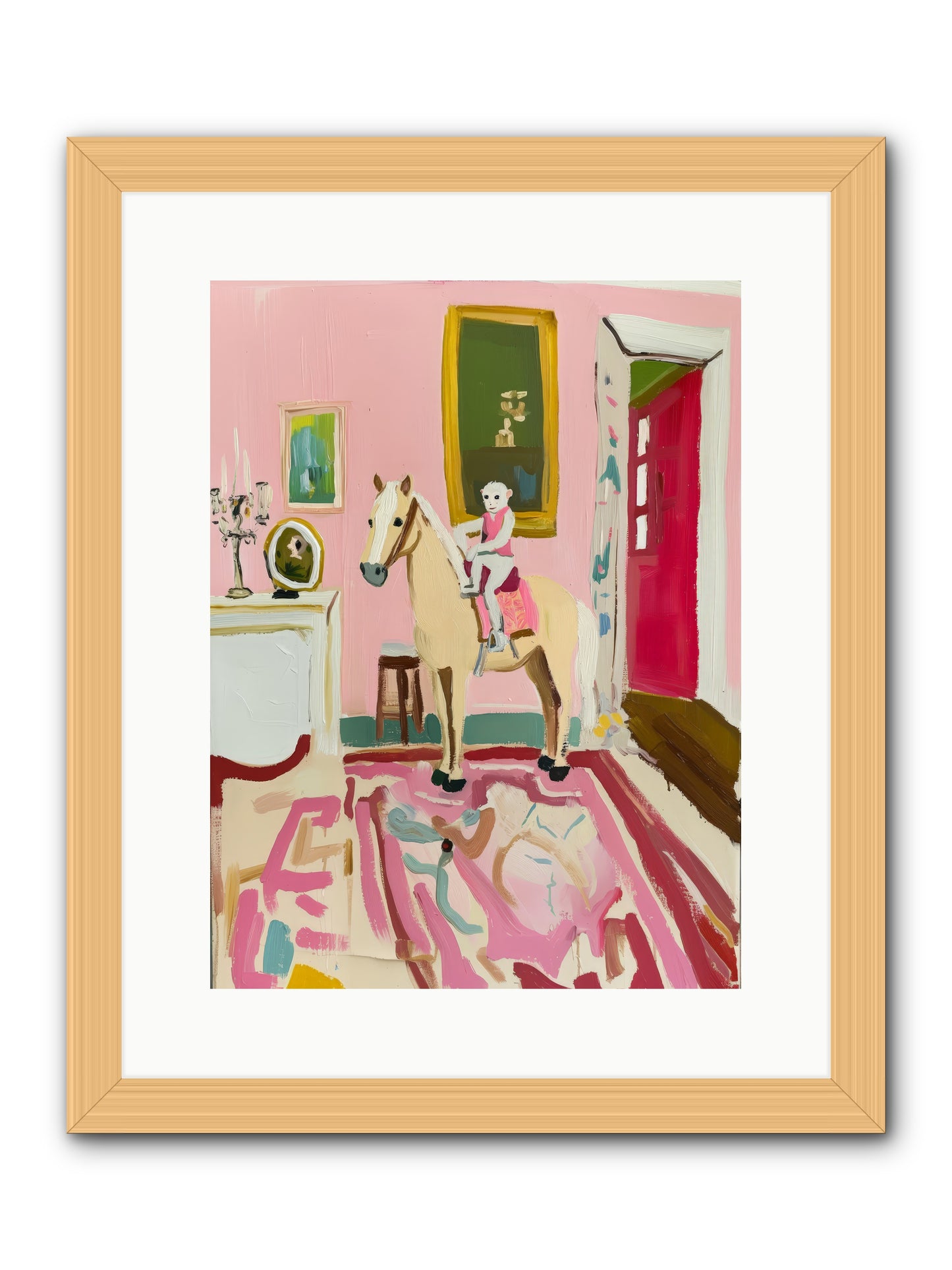 Camelot -- Framed Print - Natural 12x16