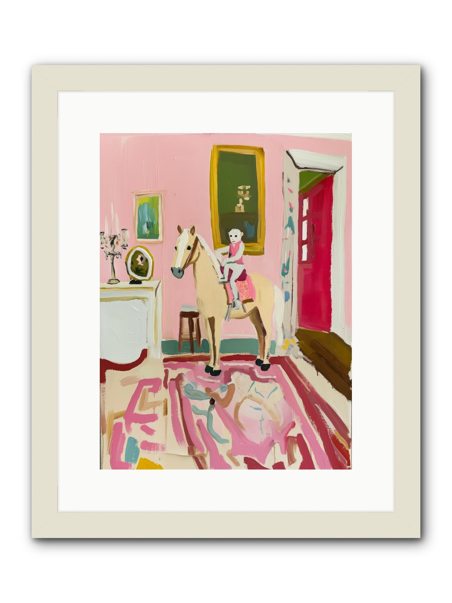 Camelot -- Framed Print - White 12x16
