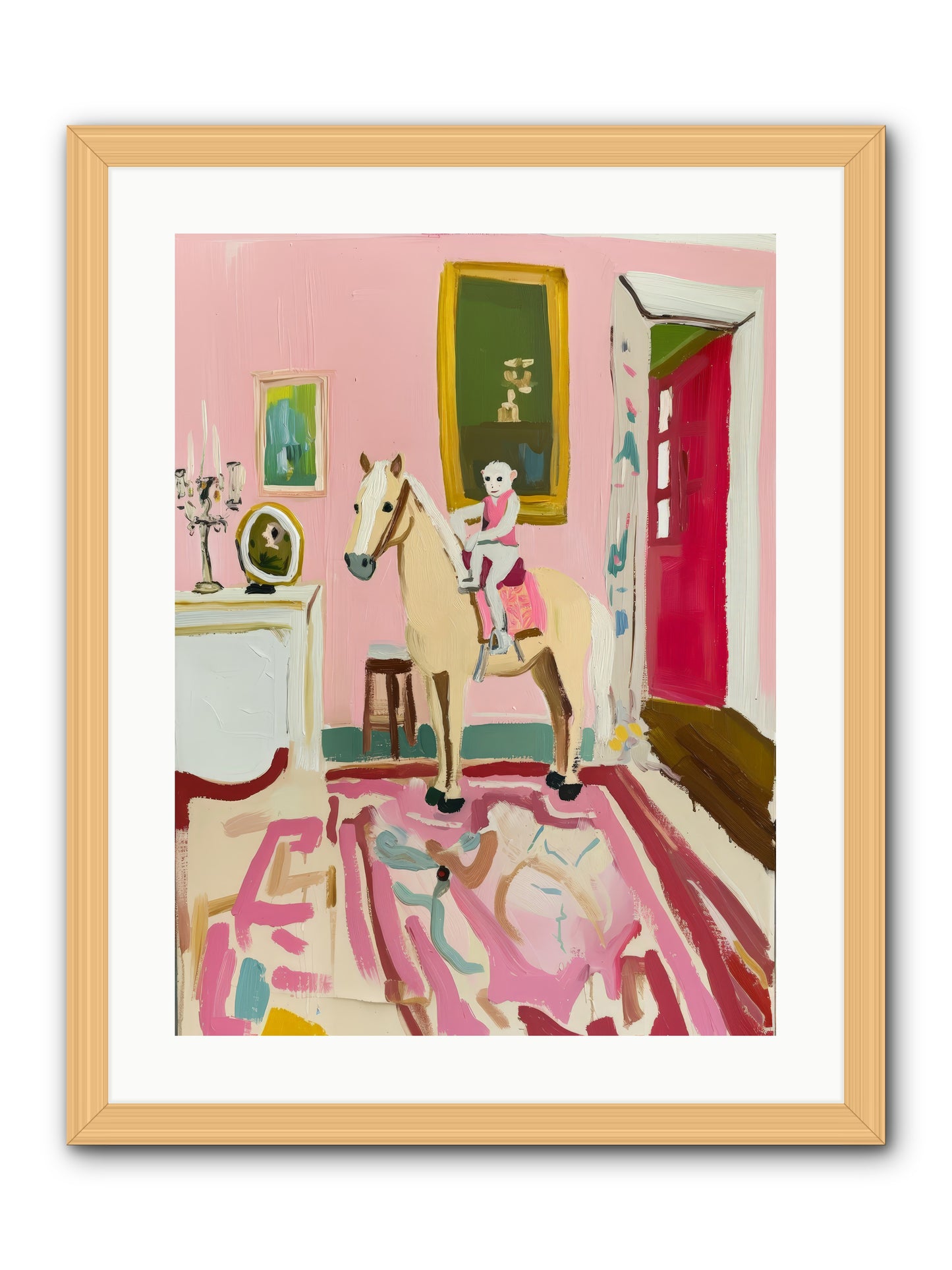 Camelot -- Framed Print - Natural 18x24