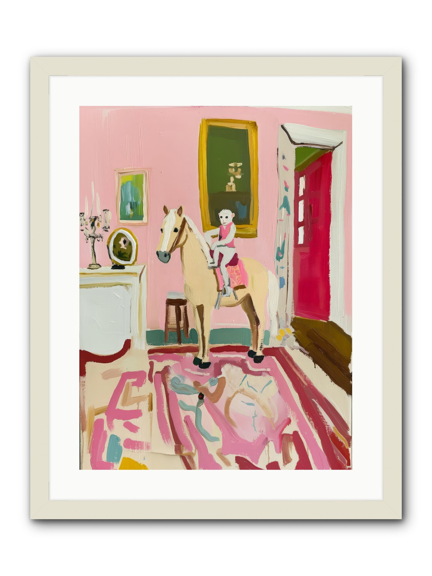 Camelot -- Framed Print - White 18x24