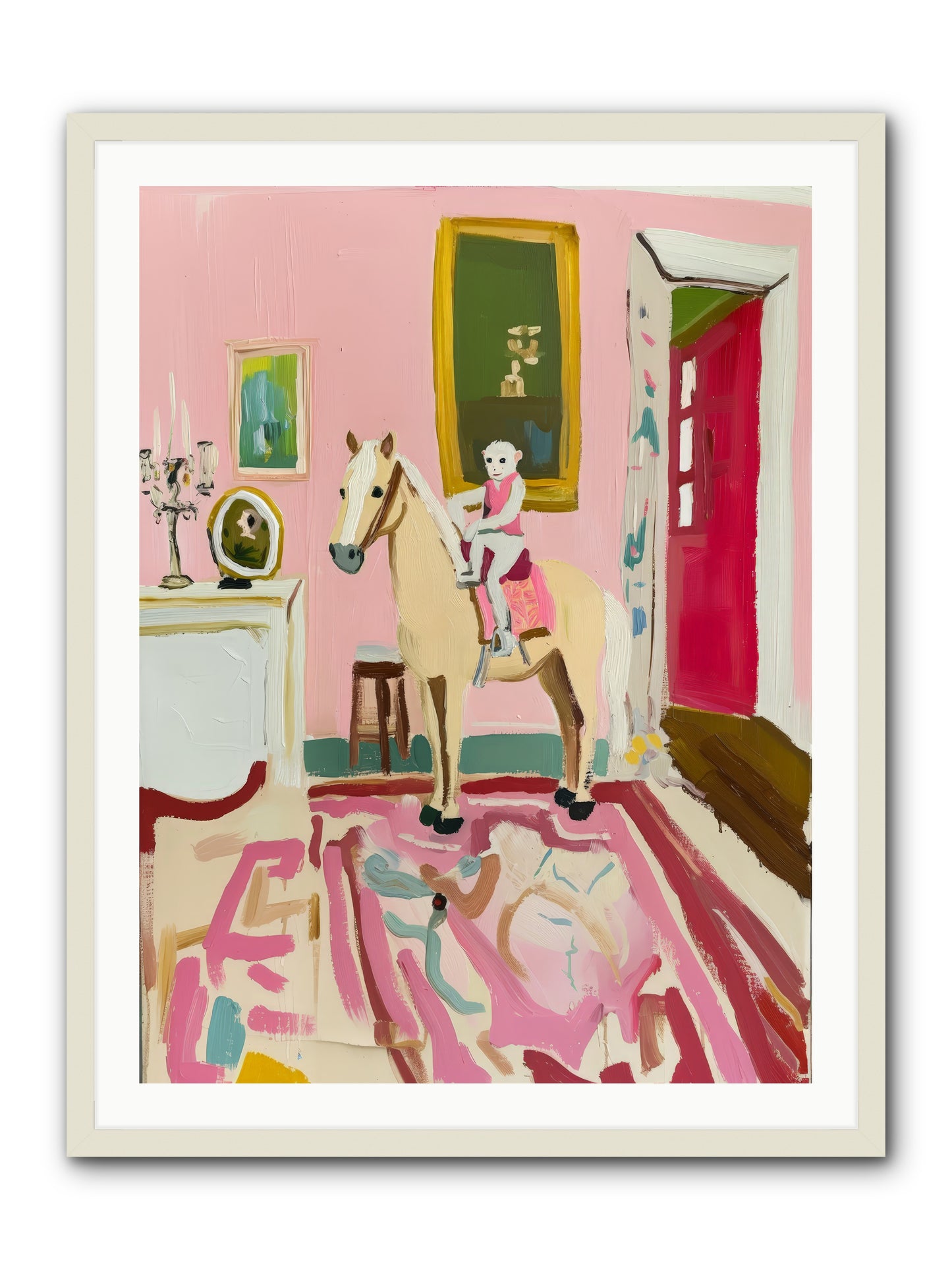 Camelot -- Framed Print - White 30x40