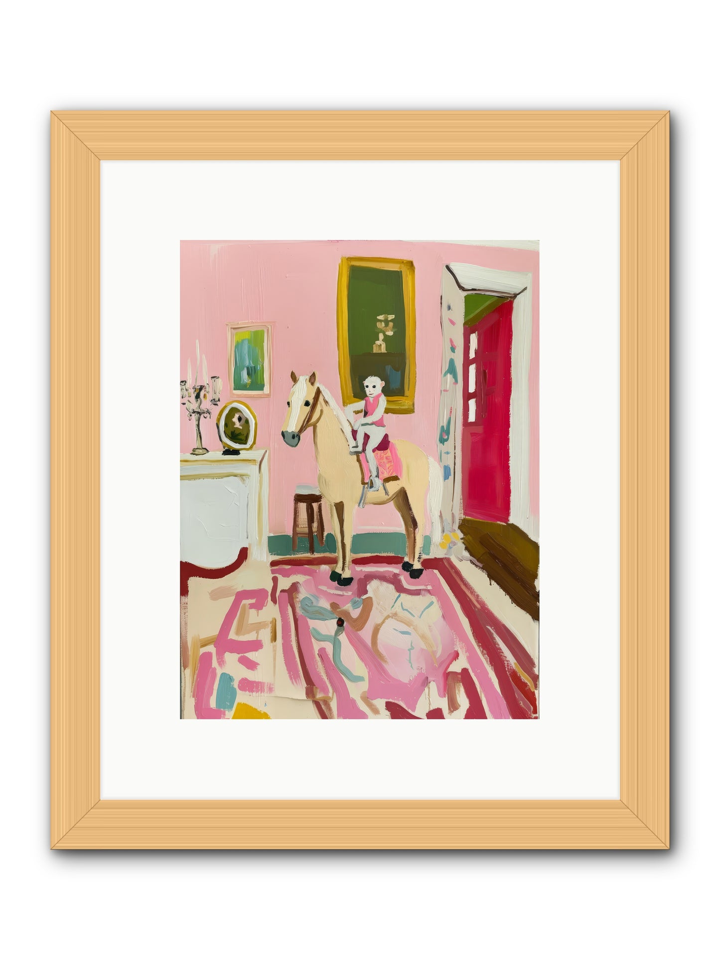Camelot -- Framed Print - Natural 9x12