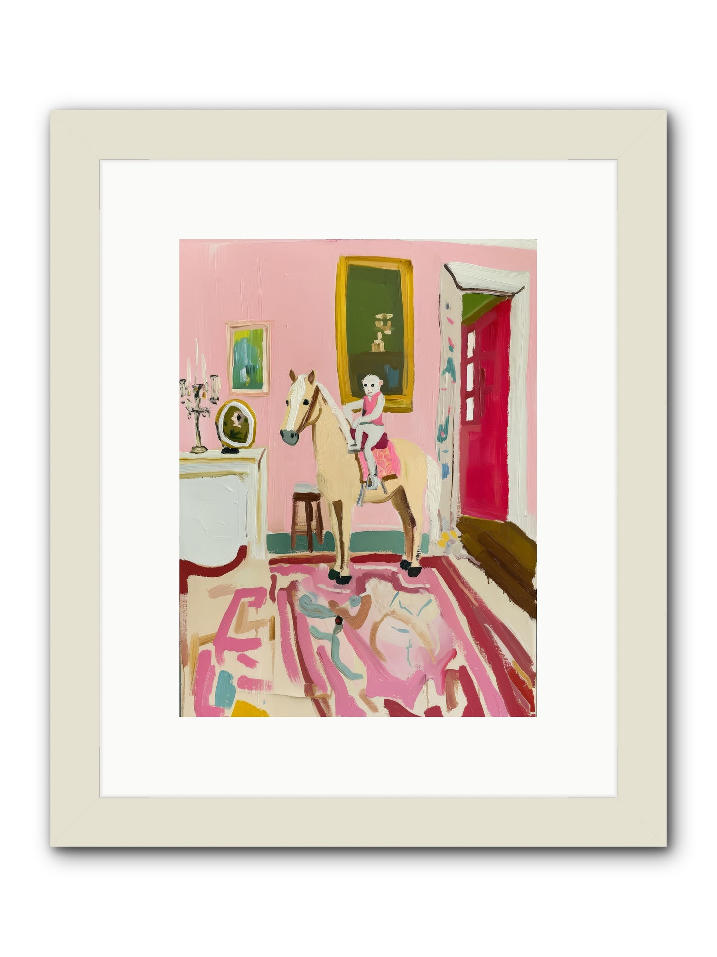 Camelot -- Framed Print - White 9x12