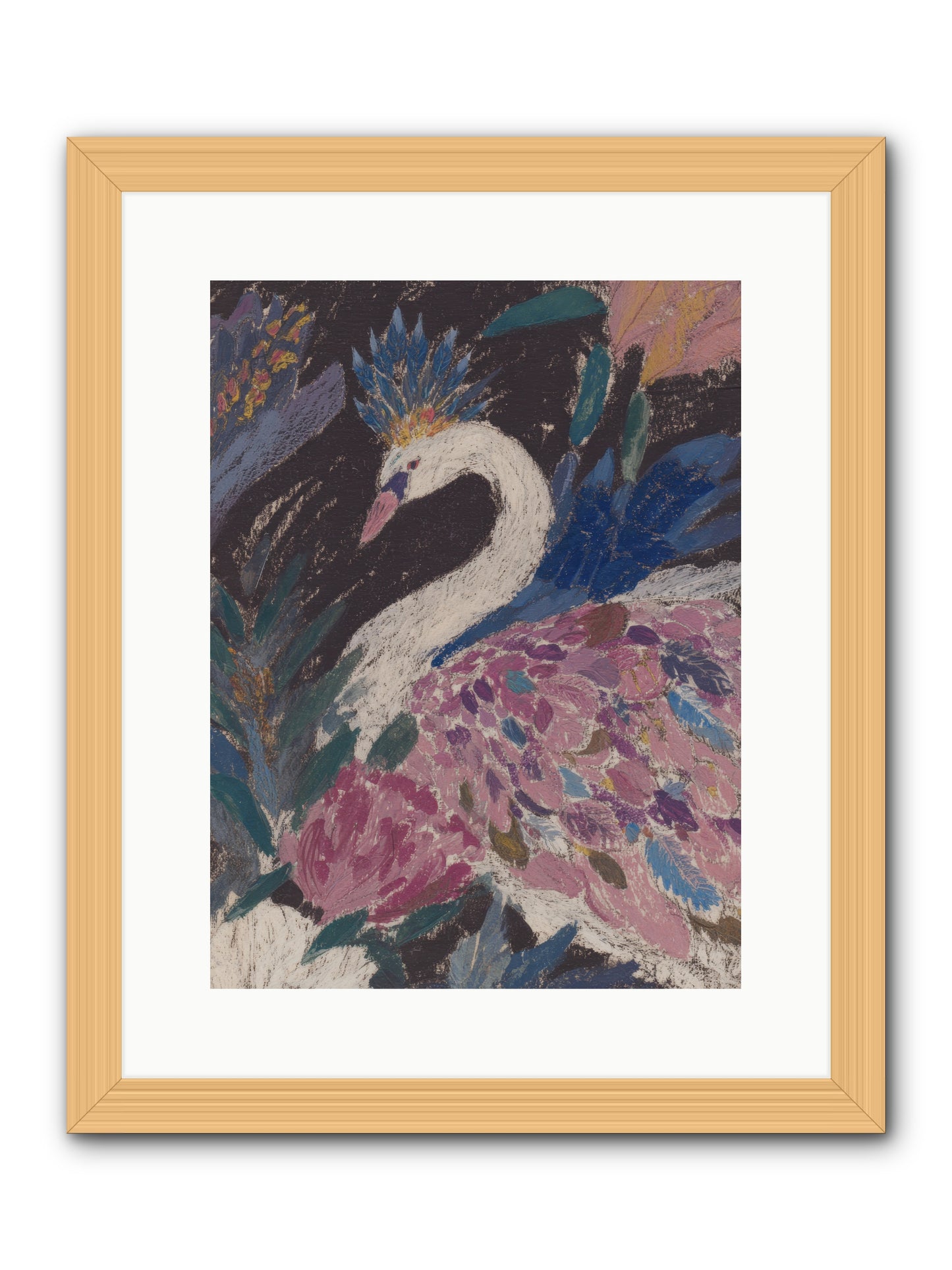 Candles at Midday -- Framed Print - Natural 12x16