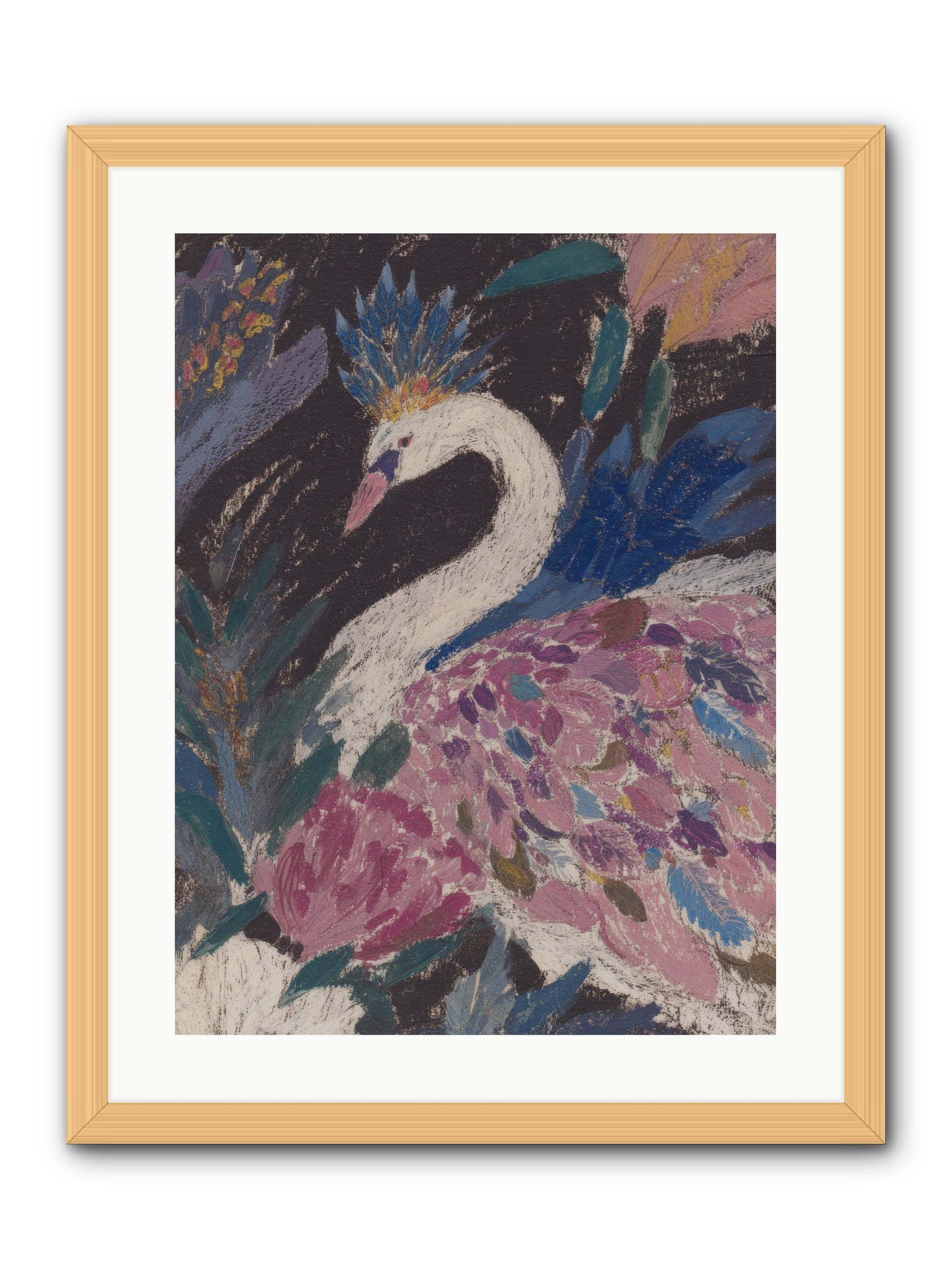 Candles at Midday -- Framed Print - Natural 18x24